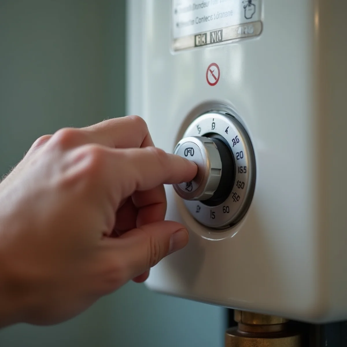 Shutting off gas fuel control valve to water heater