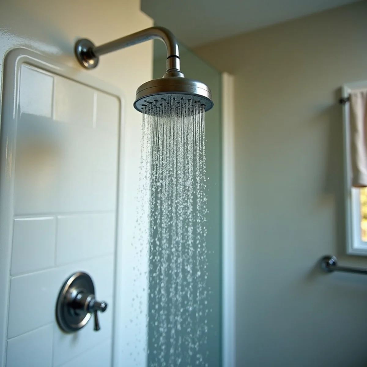Weak sputtering water pressure at bathroom faucet due to slab leak